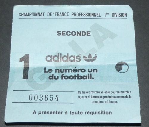 Football billet 1977 1985 - football,