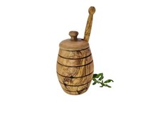 Pot à miel en bois d'olivier