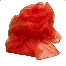 Étole Cérémonie Organza Homard Rouge Aranclo Châle