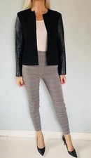 Veste à manches cuir d'agneau CLAUDIE PIERLOT - Taille 40