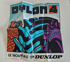 Autocollant Pneu Tracteur Dylon de Dunlop 47cm x 46cm - Vintage