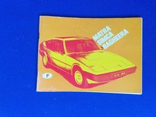 Manuel d'emploi matra simca bagheera S