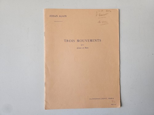 Partition trois mouvements - trois,