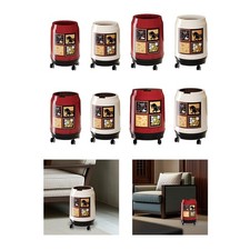 Poubelle à roulettes universelles, grande capacité, mobile, pour cuisine,