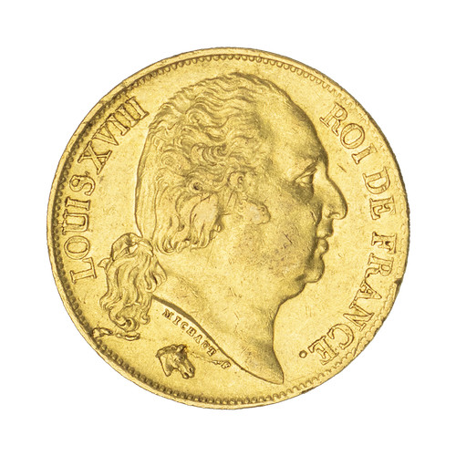 Louis xviii francs 1818 - louis, xviii-20