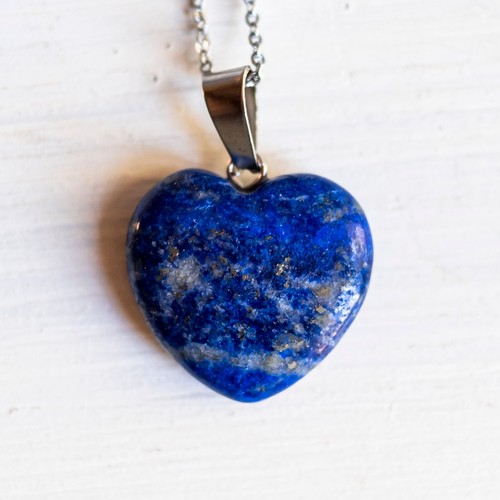 Pendentif coeur lapis - pendentif, lazuli