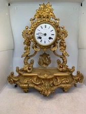 ANCIENNE PENDULE DORE STYLE