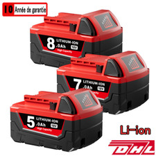 1~4x pour batterie Milwaukee M18 18V XC 8Ah Li-Ion 48-11-1860/chargeur