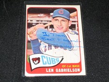 LEN GABRIELSON CUBS 1965 TOPPS