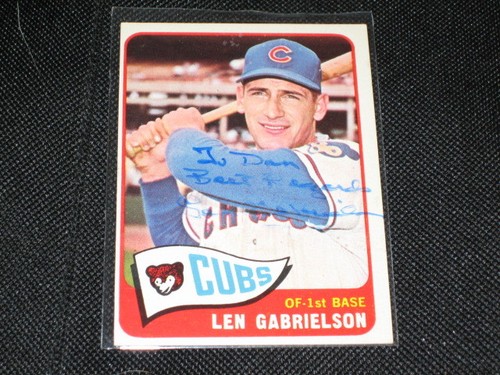 Len gabrielson cubs - len, topps