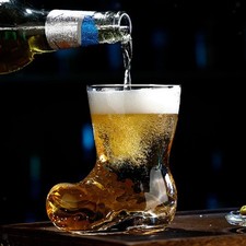 Chope à bière transparente