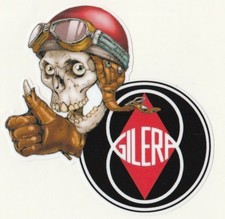 GILERA left Skull gauche
