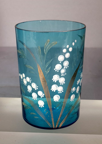 Verre ancien bleu - ancien,