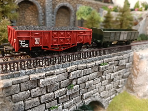 Lot deux wagon - deux, tombereau