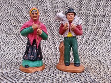 2 anciens santon de Provence signés Cavasse crèche de Noel french antique