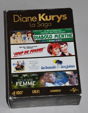 RARE COFFRET 4 DVD DIANE KURYS DIABOLO MENTHE LA BAULE LES PINS COUP DE FOUDRE..