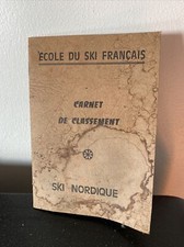 Ancien Carnet De Classement Ski Nordique Esf Annee 80 Collection Vintage