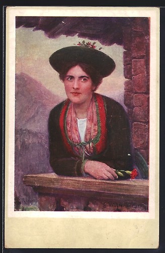 Carte postale artiste g - d'artiste,
