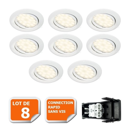 Lot spot led encastrable - lot, 8