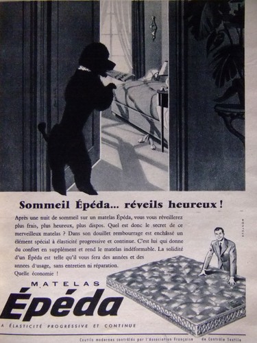 Publicité 1958 sommeil epeda - 1958,