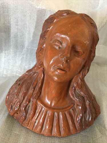 Terre cuite buste femme - terre,