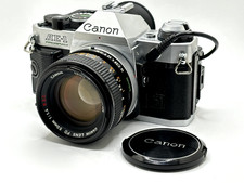 Canon AE-1 Program Data Back A Film Camera Lens FD 50mm f/1.4 S.S.C - Silver Jp