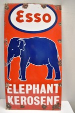 Panneau Émaillé Vintage Esso