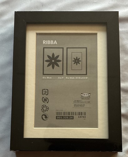 Sealed ikea ribba black photo - sealed,