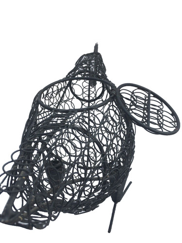 Poule panier fil fer - poule, en