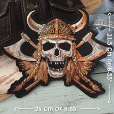 Viking Warrior Skull Biker