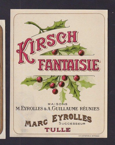 Ancienne étiquette alcool - ,