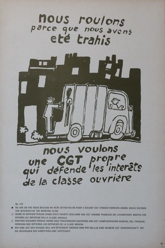 Affiche mai eboueurs cgt - eboueurs,