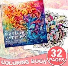 Cahier De Coloriage Mandala Livre De Dessin 32 Pages A Colorié Anti Stress Zen