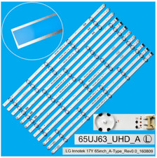 12 BARRETTES LEDS BACKLIGHT  POUR 65UJ6300 65UJ630V 65UJ634V 65UJ550