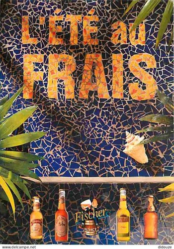 Carte postale publicite - -,