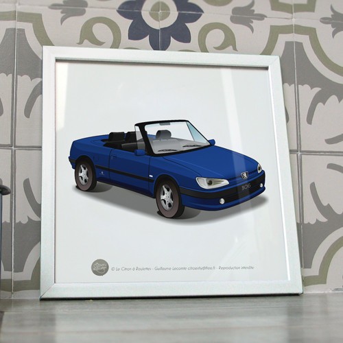 Poster peugeot 306 cabriolet - peugeot,