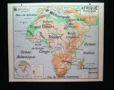 FA079 Rare Carte Scolaire