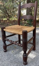 Chaise bois tourné design - bois,