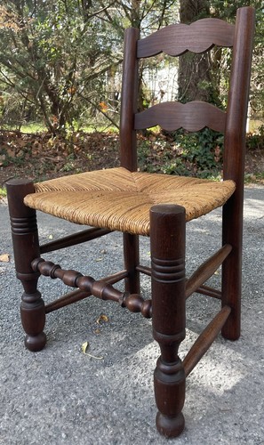 Chaise bois tourné design - chaise,