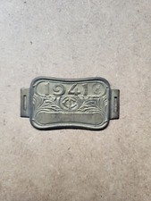 ANCIENNE  PLAQUE DE VELO 1941
