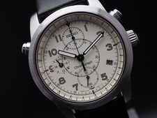 1997 N MINT Seiko SUS Bullhead 7T27-7A40 Chronograph Qz 36mm Mens Watch JAPAN