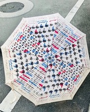 Parapluie pliant Chanel blanc