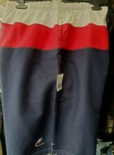Grands Hommes Metaphor Shorts de Piscine Marine/Rouge/Blanc 2XL 3XL 4XL 5XL