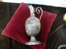 aiguiere 19ème,cristal,argent