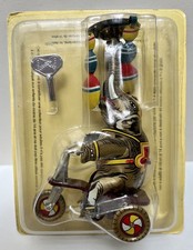Elephant & tricycle en fer blanc - Jouet mécanique Paya - Wind-up tin toy - Neuf