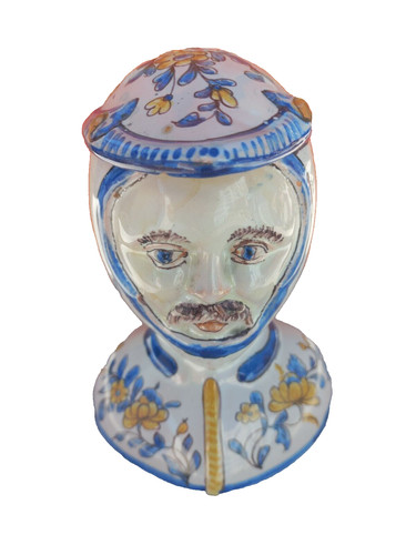 Pot tabac tête homme