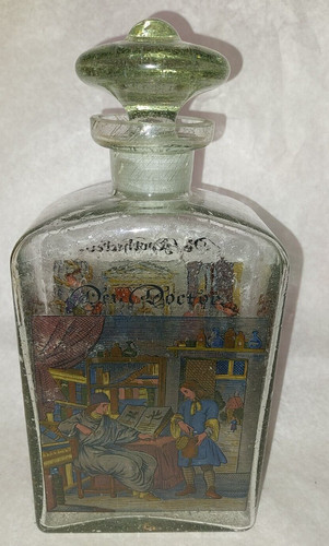 Bouteille flacon ancien en - bouteille,