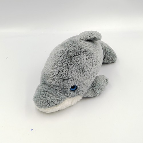 Peluche dauphin gris blanc - ,