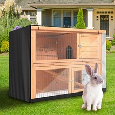 Housse de clapier lapin fiable imperméable et coupe vent protection double éta