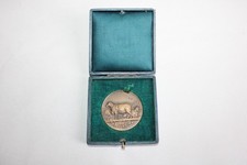 Ancienne médaille agricole, gravée par F. Vernon, espèce ovine 1927, béliers